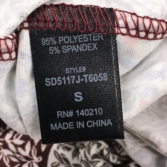 Love Cameron LA Dress Size Small Floral Print Long Sleeve Stretch Mini Bodycon - Picture 5 of 9